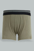 Load image into Gallery viewer, Redtag-Grey-Marl-/Olive-/-Gold--3-Pack-Boxers-365,-Boys-Boxers,-Colour:Assorted,-ESS,-Filter:Boys-(2-to-8-Yrs),-New-In,-New-In-BOY,-Non-Sale,-Section:Kidswear-Boys-2 to 8 Years