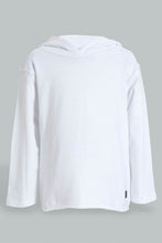Load image into Gallery viewer, Redtag-White-Hoody-Sweatshirt-Sweatshirts-Infant-Boys-3 to 24 Months
