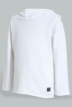 Load image into Gallery viewer, Redtag-White-Hoody-Sweatshirt-Sweatshirts-Infant-Boys-3 to 24 Months