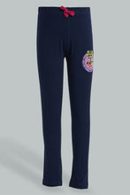 Load image into Gallery viewer, Redtag-Navy-Lol-Dolls-Print-Legging-Leggings-Girls-2 to 8 Years