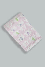Load image into Gallery viewer, Redtag-Pink-Elephant-Jacquard-Blanket-Baby-Blankets-Baby-0 to 12 Months