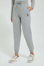 تنزيل الصورة على معرض الصور، Redtag-Grey-Embroidery-Joggers-Colour:Grey,-Filter:Women's-Clothing,-Limited-Edition-Trousers,-New-In,-New-In-Women,-Non-Sale,-Section:Women,-W21B-Women's-