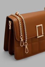 Load image into Gallery viewer, Redtag-Tan-Quilted-Cross-Body-Bag-Cross-Body-Bags-Women-