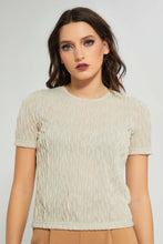 تنزيل الصورة على معرض الصور، Redtag-Beige-Textured-Top-Tops-Women's-0