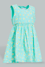 تنزيل الصورة على معرض الصور، Redtag-Blue-Daisy-Printed-Sleeveless-Dress-Colour:Blue,-Filter:Infant-Girls-(3-to-24-Mths),-Infant-Girls-Dresses,-New-In,-New-In-ING,-Non-Sale,-S22B,-Section:Kidswear-Infant-Girls-3 to 24 Months