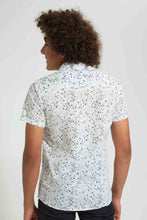 Load image into Gallery viewer, Redtag-White-Allover-Print-Casual-Shirt-Casual-Shirts-Senior-Boys-9 to 14 Years