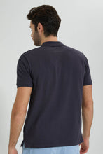 Load image into Gallery viewer, Redtag-Slate-Grey-Zip-Placket-Polo-Shirt-Colour:Dark-Grey,-Filter:Men's-Clothing,-Men-T-Shirts,-New-In,-New-In-Men,-Non-Sale,-S22B,-Section:Men,-TBL-Men's-