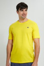 تنزيل الصورة على معرض الصور، Redtag-Yellow-T-Shirt-With-Indigo-Printed-Pyjama-Set-Pyjama-Sets-Men's-