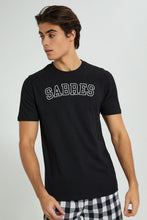 تنزيل الصورة على معرض الصور، Redtag-Black-Pyjama-Set-Pyjama-Sets-Men's-