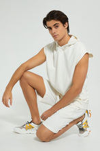 تنزيل الصورة على معرض الصور، Redtag-Off-White-Sleevless-Loungewear-T-Shirt-Loungewear--