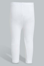 Load image into Gallery viewer, Redtag-White-Solid-Legging-Leggings-Infant-Girls-3 to 24 Months