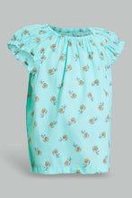 Load image into Gallery viewer, Redtag-Mint-Aop-Top-Blouses-Infant-Girls-3 to 24 Months
