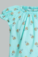Load image into Gallery viewer, Redtag-Mint-Aop-Top-Blouses-Infant-Girls-3 to 24 Months
