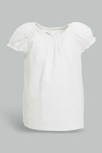 تنزيل الصورة على معرض الصور، Redtag-Offwhite-Solid-Top-Blouses-Infant-Girls-3 to 24 Months