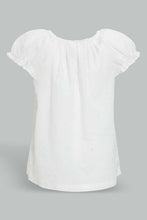 تنزيل الصورة على معرض الصور، Redtag-Offwhite-Solid-Top-Blouses-Infant-Girls-3 to 24 Months