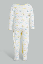 تنزيل الصورة على معرض الصور، Redtag-Yellow-And-Blue-Whale-Sleep-Suit-Sleepsuits-Baby-0 to 12 Months