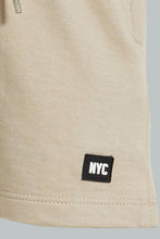Load image into Gallery viewer, Redtag-Beige-Terry-Shorts-Character,-Colour:Beige,-Filter:Infant-Boys-(3-to-24-Mths),-Infant-Boys-Shorts,-New-In,-New-In-INB,-Non-Sale,-S22B,-Section:Kidswear,-TBL-Infant-Boys-3 to 24 Months