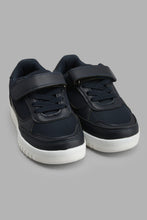 Load image into Gallery viewer, Redtag-Navy-Fabric-Block-Skate-Shoes-Skate-Shoes-Boys-3 to 5 Years