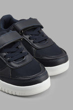 Load image into Gallery viewer, Redtag-Navy-Fabric-Block-Skate-Shoes-Skate-Shoes-Boys-3 to 5 Years