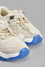 Load image into Gallery viewer, Redtag-Grey-Fabric-Block-Sneaker-Chunky-Boys-3 to 5 Years