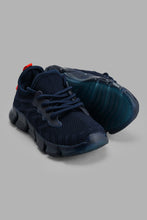 Load image into Gallery viewer, Redtag-Navy-Translucent-Sole-Sneaker-Sneakers-Boys-3 to 5 Years
