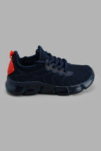 Load image into Gallery viewer, Redtag-Navy-Translucent-Sole-Sneaker-Sneakers-Boys-3 to 5 Years