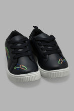 Load image into Gallery viewer, Redtag-Navy-Embroided-Sneaker-Sneakers-Boys-3 to 5 Years