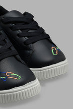 Load image into Gallery viewer, Redtag-Navy-Embroided-Sneaker-Sneakers-Boys-3 to 5 Years