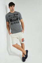 تنزيل الصورة على معرض الصور، Redtag-Charcoal-Graphic-T-Shirt-Graphic-Prints-Men's-