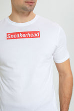 تنزيل الصورة على معرض الصور، Redtag-White-Graphic-T-Shirt-Graphic-Prints-Men's-