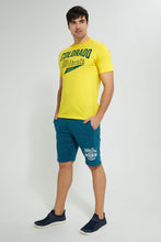 تنزيل الصورة على معرض الصور، Redtag-Yellow-Graphic-T-Shirt-Graphic-Prints-Men's-