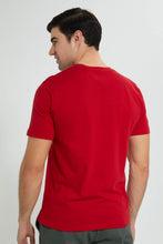 Load image into Gallery viewer, Redtag-Red-Graphic-T-Shirt-Graphic-Prints-Men's-