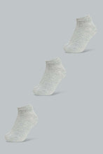 Load image into Gallery viewer, Redtag-Grey-3Pk-Men'S-Ankle-Socks-Ankle-Length-Men's-