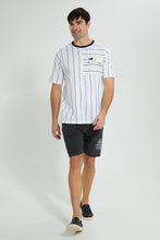 Load image into Gallery viewer, Redtag-White-Cut-&-Sew-T-Shirt-All-Over-Prints-Men's-