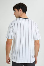 Load image into Gallery viewer, Redtag-White-Cut-&-Sew-T-Shirt-All-Over-Prints-Men's-
