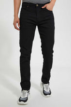 Load image into Gallery viewer, Redtag-Black-Basic-5-Pocket-Jean-Jeans-Regular-Fit-Men's-