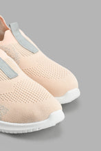 Load image into Gallery viewer, Redtag-Pale-Pink-Flyknit-Slip-On-Trainer-Slip-Ons-Senior-Girls-5 to 14 Years