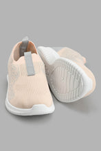 Load image into Gallery viewer, Redtag-Pale-Pink-Flyknit-Slip-On-Trainer-Slip-Ons-Senior-Girls-5 to 14 Years