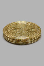تنزيل الصورة على معرض الصور، Redtag-Gold-Round-Beaded-Coaster-Set-(6-Piece)-Coasters-Home-Dining-