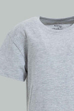 تنزيل الصورة على معرض الصور، Redtag-Grey-Melange-Kangaroo-Pocket-Short-Sleeve-T-Shirt-Colour:Grey,-Filter:Infant-Boys-(3-to-24-Mths),-Infant-Boys-T-Shirts,-New-In,-New-In-INB,-Non-Sale,-S22B,-Section:Kidswear,-TBL-Infant-Boys-3 to 24 Months