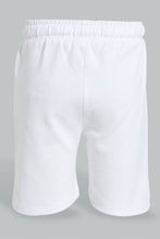 تنزيل الصورة على معرض الصور، Redtag-White-Pique-Shorts-Active-Shorts-Infant-Boys-3 to 24 Months