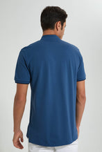 Load image into Gallery viewer, Redtag-Indigo-Standup-Collar-Polo-Shirt-Polo-Shirts-Men's-