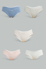 Load image into Gallery viewer, Redtag-Assorted-Print/Plain-Boyleg-Brief-(5-Pack)-Briefs-Boyleg-Women's-