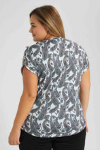 تنزيل الصورة على معرض الصور، Redtag-Paisley-Print-Top-Colour:Assorted,-Filter:Plus-Size,-LDP-Blouses,-New-In,-New-In-LDP,-Non-Sale,-S22A,-Section:Women-Women's-