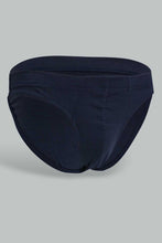 Load image into Gallery viewer, Redtag-Navy-/--Grey-/-White-3-Pack-Breif-Briefs-Men's-