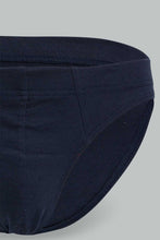 Load image into Gallery viewer, Redtag-Navy-/--Grey-/-White-3-Pack-Breif-Briefs-Men's-