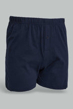 Load image into Gallery viewer, Redtag-Navy-Grey-2-Pack-Knit-Boxers-Boxers-Men's-