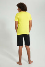 تنزيل الصورة على معرض الصور، Redtag-Yellow-Ny-Gang-Night-Suit-Pyjama-Sets-Senior-Boys-9 to 14 Years