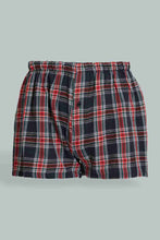 Load image into Gallery viewer, Redtag-Navy-2-Pack-Woven-Boxer-365,-Colour:Navy,-Filter:Men's-Clothing,-Men-Boxers,-New-In,-New-In-Men,-Non-Sale,-Section:Men-Men's-