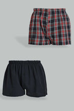 Load image into Gallery viewer, Redtag-Navy-2-Pack-Woven-Boxer-365,-Colour:Navy,-Filter:Men's-Clothing,-Men-Boxers,-New-In,-New-In-Men,-Non-Sale,-Section:Men-Men's-